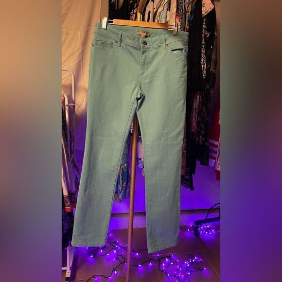 CHICO’s teal Jean color Like New Condition size 15 - Picture 1 of 4